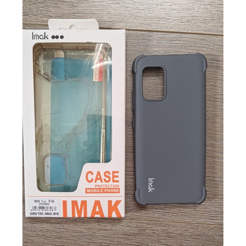 2 Cases IMAK Airbag Anti-Drop TPU Matte Sandy Feel Soft Asus Zenfone 8 ZS590KS